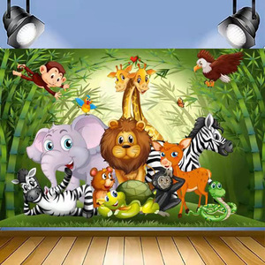 Fondo <span class=keywords><strong>de</strong></span> safari en el bosque tropical, accesorios para fotomatón <span class=keywords><strong>de</strong></span> baby shower para recién nacidos, fotografía <span class=keywords><strong>de</strong></span> animales <span class=keywords><strong>de</strong></span> la selva, suministros para fiesta <span class=keywords><strong>de</strong></span> primer cumpleaños <span class=keywords><strong>de</strong></span> niño - Product Image 1
