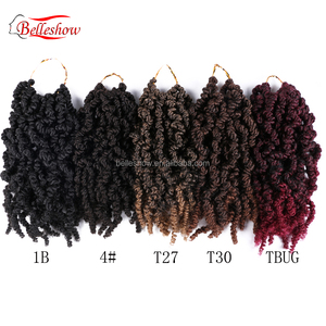 Pre-retorcido de giro del pelo 10 pulgadas Pre-retorcido pasión Twist trenzas de Crochet rizado <span class=keywords><strong>bomba</strong></span> de primavera twist pelo - Product Image 3