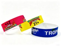 Bracelet Tyvek 100 % étanche pour piscine et parc aquatique - Jetable, en papier synthétique, avec impression personnalisée pour passe d'entrée
