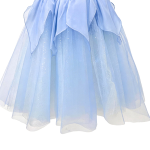 Tutú de Ballet Romántico Azul Claro para Niñas, Vestido de Danza Profesional Infantil con Diseño de Cintura de Pétalos para Roles de Coppelia y Hadas - Product Image 3