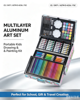 Coffret de peinture pour enfants en aluminium