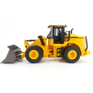 Modèle de bulldozer Huina 1/16 échelle 1552 en métal moulé sous pression, <span class=keywords><strong>jouet</strong></span> télécommandé 2.4G 11CH, chargeuse-<span class=keywords><strong>pelleteuse</strong></span> en alliage avec lumières et son, véhicule d'ingénierie - Product Image 4