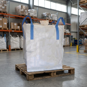 Breathable 1000kg PP <b>Jumbo</b> Ton FIBC <b>Bag</b> with Bottom Discharge Spout - Product Image 1