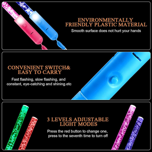Artículos de Fiesta LED, Espuma Acrílica, Purpurina Colorida, Varitas de <span class=keywords><strong>Mago</strong></span>, Neón, Barras Luminosas <span class=keywords><strong>para</strong></span> Decoraciones de <span class=keywords><strong>Cumpleaños</strong></span> y Conciertos - Product Image 3