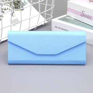 Customizedspectaclecasewholesale của New xách tay PU da glassescases kính và kính mát có thể gập lại tam giác glassescases - Product Image 5