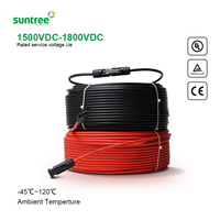 Cables suntree de 4mm2, cable de CC de conductor suave de cobre estañado tipo 5 para PV, 25 años de vida útil del producto