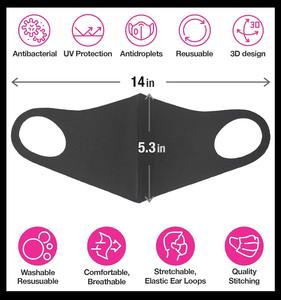 Suministro Directo de Fábrica, Logotipo Personalizado OEM, Mascarilla Facial para Ciclismo al Aire Libre, Mascarillas Lavables Suaves de Seda de Hielo - Product Image 6