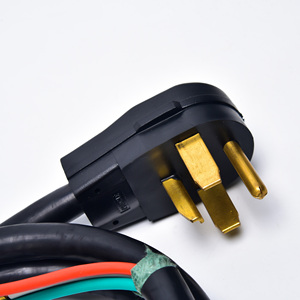 30A 4ピン Nema 14-30P ドライヤー電源コード 3/10AWG SRDTケーブル 240V PVC銅リングエンド 4-6フィート 交換用延長コード - Product Image 4