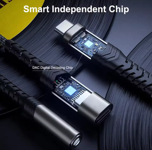 <span class=keywords><strong>Adaptador</strong></span> de Carga y Auriculares 2 en 1 USB-C <span class=keywords><strong>a</strong></span> 3.5mm, Aleación de Aluminio Gris, Carga Rápida PD de 60W para <span class=keywords><strong>iPhone</strong></span> 15/16/17 Pro Max - Product Image 4