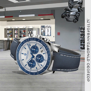 นาฬิกาควอตซ์ธุรกิจสุดหรูสำหรับผู้ชายรุ่นใหม่ปี 2025 กลไก Seiko สปอร์ตโบราณ ระบบอัตโนมัติ แสดงวันที่ โครโนกราฟ ความเร็วสูง ตัวเรือนสแตนเลสสตีล AR - Product Image 3