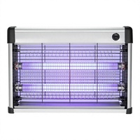 Lampe anti-insectes UV 365nm à lumière bleue haute efficacité pour intérieur/extérieur, en alliage d'aluminium, indice de protection IP33, tue moustiques et mouches