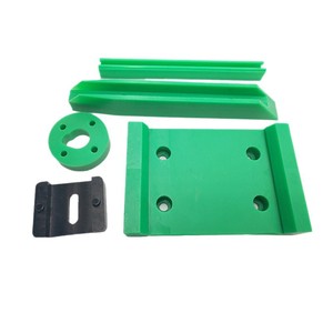 Polyethylene Wear-Resistant <b>Strips</b> Green <b>Plastic</b> Conveyor Guardrail Buffer Pads For Industrial Use - Product Image 1