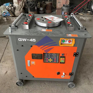 Dobladora de barras de hierro Gw42 3kw, máquina dobladora automática de barras de refuerzo de 350mm para fabricación de barras de acero - Product Image 2