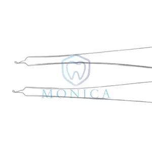MC-O189 Laris 100 Buah/Kotak Dasi Ligatur Baja Tahan Karat Panjang Ortodontik Gigi/Dasi Ligatur Kobayashi Panjang dengan Kait 010/012