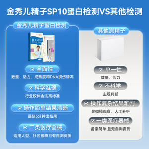 ชุดทดสอบโปรตีน Jinxiuer Sperm Sp10 สำหรับการวินิจฉัยสุขภาพผู้ชายด้วยวิธีคอลลอยด์โกลด์ 1 คนต่อกล่อง - Product Image 2