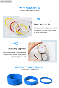 Fabricantes de goma Diseño gratuito Logotipo personalizado Pulsera de silicona - Product Image 6