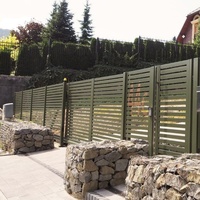 Clôture de sécurité en alliage d'aluminium, Garde-corps de sécurité moderne pour la maison, Portail de villa, Clôture d'intimité, Garde-corps de cour extérieure, Mur de jardin