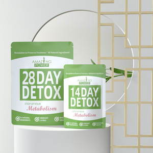 Tisane Detox Dimagrante Biologica 28 Giorni - 28 Bustine per Confezione, Senza Zucchero, Basso Contenuto di Grassi e Sale, Tè Transfrontaliero per Adulti - Product Image 1