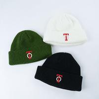 Topi musim dingin berbahan akrilik, model beanie, warna kamuflase kotak-kotak, bordir custom, gaya Y2K, unisex, pinggiran pendek, hangat, cocok untuk ski, grosir.