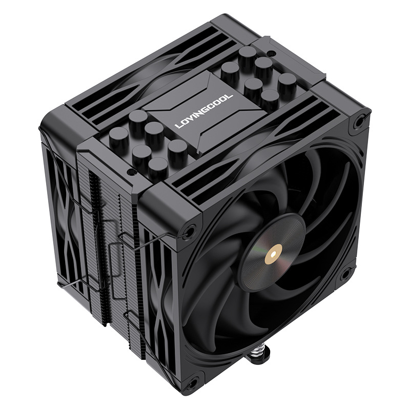 K6000-black-six copper tube-double fan temperature control-4pin