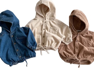 Vestes et vêtements d'extérieur pour bébé en velours côtelé 100% coton, confortables, doux pour la peau, unisexes, séchage rapide, hiver - Product Image 1