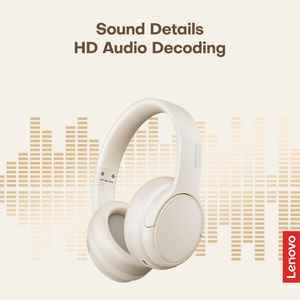 Auriculares Inalámbricos Plegables Over-Ear Lenovo TH20, 30H de Reproducción, Controlador de 40mm, Micrófono con Cancelación de Ruido para Juegos y Viajes - Product Image 2