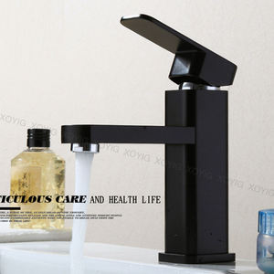 Modern Square Basin Faucet Brass Deck Mounted Faucet Ceramic Valve Core Faucet Modern Basin Faucets - Product Image 2