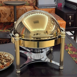 Réchaud commercial en acier inoxydable colonne romaine grande capacité Buffet chauffe-aliments poêle équipement de maintien de réchauffement - Product Image 4
