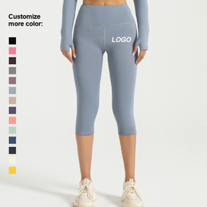 Pantalones Deportivos de Compresión para Mujer, Diseño Sólido, Leggings de Yoga de Cintura Alta - Product Image 3
