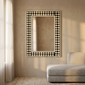 Miroirs de salle de bain modernes en os incrusté, révélant une touche artistique, écologiques, pour sublimer votre espace de bain, application murale pour la maison - Product Image 1