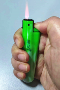 OEM-minitanque cilíndrico de gas F020, colores de contraste, Camuflaje, plástico rellenable, a prueba de viento, mechero español - Product Image 6