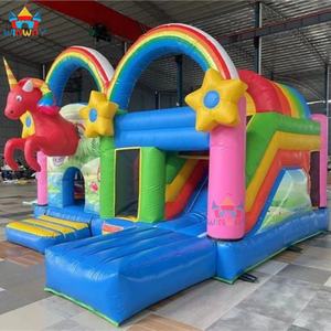Château Gonflable Commercial Licorne Prix Usine Combo 5x4 Mètres en PVC Marque WINWAYTOYS Vente en Gros Chine - Product Image 4