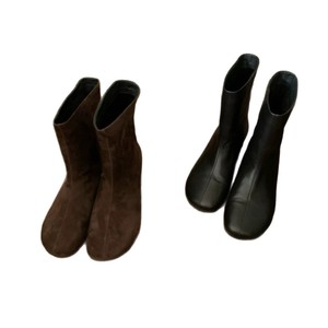 Botas de tacón grueso con punta redonda elegantes y cómodas para mujer, estilo cowboy, novedad 2026 - Product Image 5