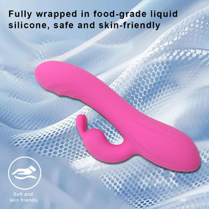 Wasserdichter Sexueller G-Punkt- und Klitorismassager aus Lebensmittel-Silikon mit Stoßfunktion für Frauen - Product Image 2