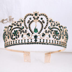 มงกุฏประดับเพชรพลอยเทียม<span class=keywords><strong>มงกุฎ</strong></span>สำหรับเจ้าสาวเครื่องประดับศีรษะสำหรับผู้หญิง - Product Image 5