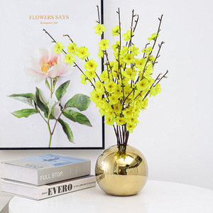 Unique Modern <strong>Flower</strong> <strong>Vases</strong> Ceramic <strong>Vases</strong> Golden Electroplated Ball Interior Modern Decorative <strong>Vase</strong> - Product Image 4