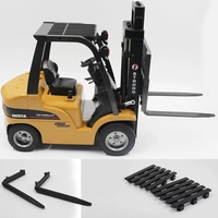 HUINA 1577 haut et bas marchandises cargaison grue électrique radio télécommande 1 10 échelle rc camions remorque alliage jouet camion