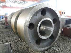 Poros <span class=keywords><strong>Roller</strong></span> roda berkendara Casting besar baja 45 rol Trunnion besar <span class=keywords><strong>Roller</strong></span> penopang kustom untuk pengering Mixer aspal - Product Image 3