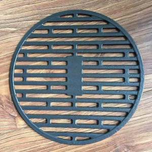 Grille de barbecue ronde en fonte émaillée noire mate pour Kamado - Product Image 4