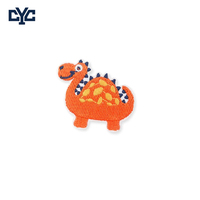 Patchs brodés en tissu thermocollants en feutre décoratifs, motifs animaux de dessin animé et dinosaures, pour vêtements de bébé
