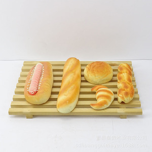 Wooden Bread Display <b>Rack</b> Natural Color For Hotel Coffee Tea Serving Trays - Product Image 2
