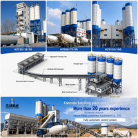 Centrale à béton HZS180 pour la production de béton à haute capacité et les projets de construction