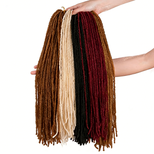 Extensions de cheveux synthétiques pour tresses au crochet, 18 pouces, pour femmes, blondes, style Bug Braiding Hair - Product Image 4
