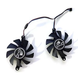 NUEVO 2PCS 85MM Ventilador de refrigeración GPU Cooler Ventilador de tarjeta gráfica para AMD Jieshuo 51riscRX 6600M <span class=keywords><strong>RX6600M</strong></span> Para MLLSE RX 580 8GB Gaming Fans - Product Image 4