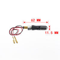 Mini Luz Intermitente LED de Alta Luminosidad para Motocicletas, Impermeable, Naranja, con Certificación E, Delantera, 5W