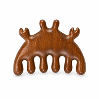Peigne de massage du cuir chevelu en bois, outil de massage Gua Sha pour la tête, peigne manuel pour les méridiens du cuir chevelu, du cou, du dos et du corps, pour la relaxation