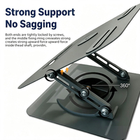 Support de projecteur en alliage d'aluminium, support de projection multifonctionnel rotatif pliable et portable pour table et plafond.