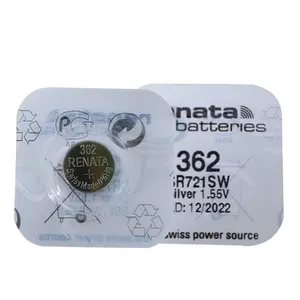 Batería de reloj de óxido de plata renata, 362 SR721SW 721 1,55 V, para renata 362 721, 10 Uds.