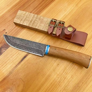 Couteau de poche pliable de haute qualité avec manche en bois et lame en acier inoxydable, personnalisable OEM, couteau de survie portable pour le camping, DIY - Product Image 4