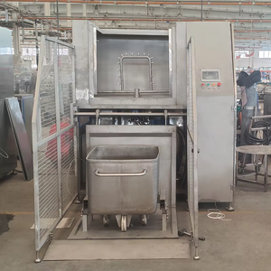 Chariot de lavage industriel SUS304 200L pour viande et saucisses, équipement de nettoyage, chauffage à la vapeur, chariot à viande, trémie, <span class=keywords><strong>machine</strong></span> à laver - Product Image 4